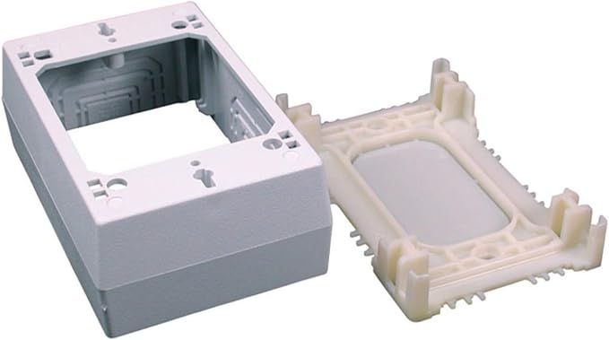 Legrand Wiremold Cordmate II Low Voltage Data Communication Box White 1pk | Cord Hider, On Wall, Self Adhesive, Hide up to 3 Cords, Cut to Size, Customizable, Cable Concealer