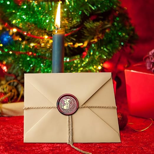 Magic Witch Wax Seal Stamp,Witch Girl Sealing Wax Stamp for Halloween Christmas Invitations Letter Envelope Cards Crafts Gift Package Decoration