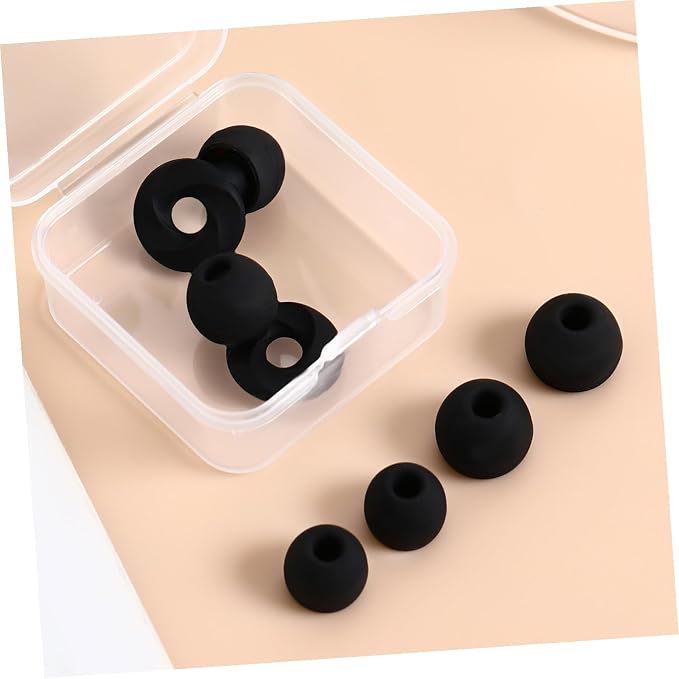 VALICLUD Silicone Noise Blocking Reusable with Tips Comfortable Soft Hearing Protection Travel Noise Cancelling for Study Work