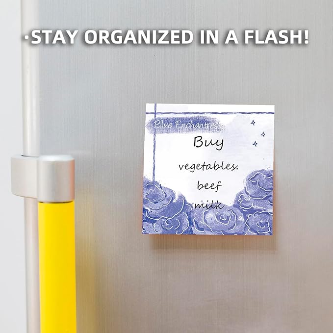 9 PCS Retro Sticky Notes 3x3 Cute and Aesthetic Post it Notes Self-Stick Note Pads for School, Office, and Home - Ideal Gifts for Teachers, Women, and Coworkers (Pure Love)
