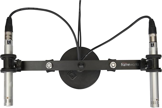 Gator Frameworks 1-to-4 Mic Mount Bar with Standard 5/8-Inch Thread Suitable for Most Microphone Stands Boom Arms (GFWMIC1TO4)