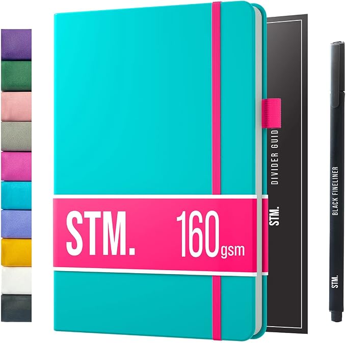Bullet Dotted Journal Dot Grid Notebook | B5 Daily Journaling Notebooks for Personal Writing, Work, Women | 160gsm Thick Paper, Hard cover, Lay Flat Binding | B5 < 8.5 x 11 Cuaderno Libretas de apuntes