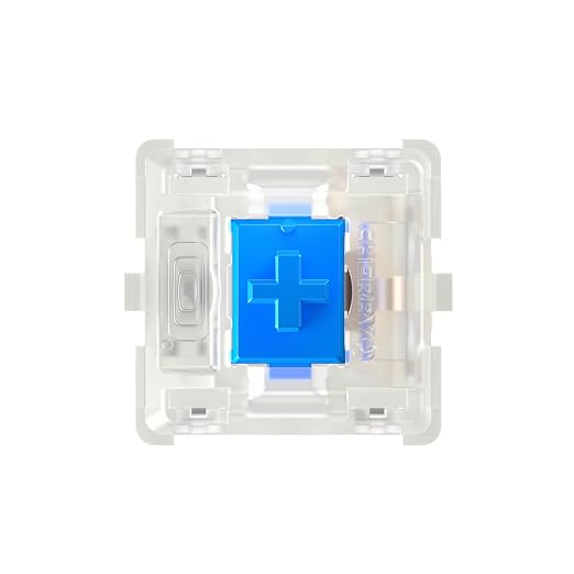 CHERRY MX2A RGB Blue Switch Kit, 36 Mechanical Keyboard Switches, for DIY, Hot Swap or Gaming Keyboard, Tactile Switch with Click (Clicky), Loud & Noticeable