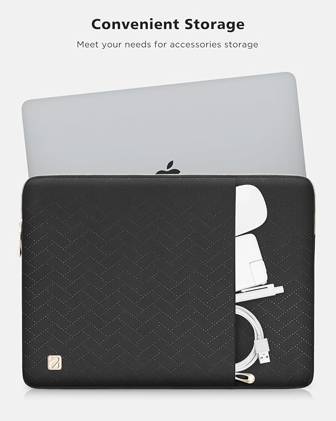 NIDOO 15.6 Inch Laptop Sleeve Case Water-Resistant Carrying Bag for 15.6" IdeaPad 3i / Legion 5 Slim 7 Gen 6 / ThinkPad T15 T15g P15s E15 L15 Gen 2/16" Yoga 7i / G16 Gaming/Galaxy Book3 pro 360