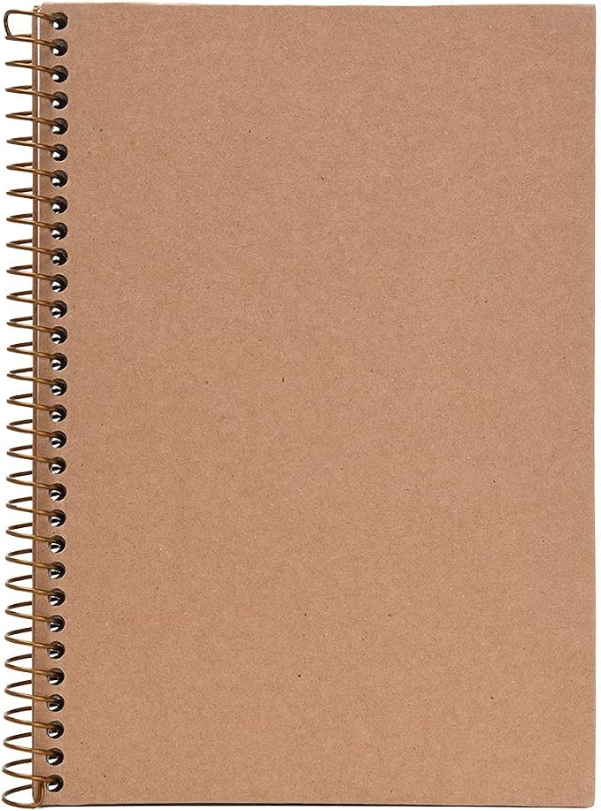 Mintra 100% Recycled Notebooks (Junior Size (6.5in x 9.5in), Solid Set 3pk)