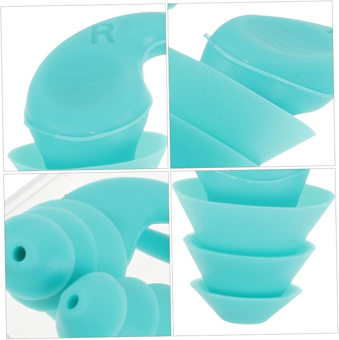 Silicone Noise Reduction and Studying Comfortable Soft Earbuds with Pressure Design Green for Noise Canceling and Focus Enhancement