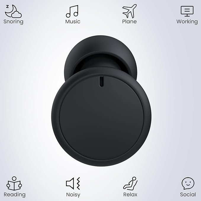 Earplugs for Sleeping,Reusable Ear Plugs for Noise Reduction 30dB with Carrying Case,Hearing Protection Ear Plugs for Concert,Focus,Working,Studying&Sound Reduction