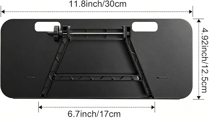 2 Pcs TV Top Shelf Screen Top Storage Stand, Black Computer Monitor Top Mounting Bracket Adjustable Cable Box Mount Shelf with 12 inch/30cm Platform for Speakers/Router/Sound Bars/Game Console