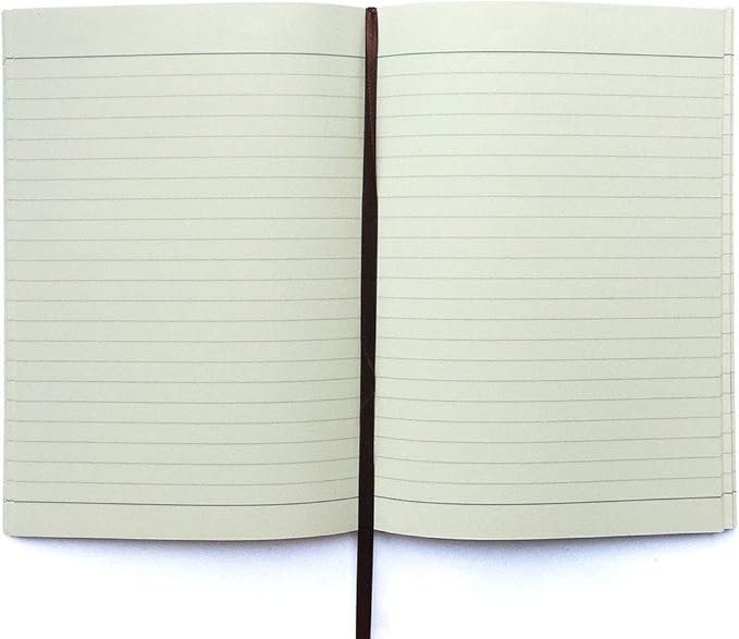 Sovereign-Gear Lined Paper Refill Notebooks Refillable Leather Journal – Eco Friendly Acid-Free & Tree-Free Recycled Sheets A5 Ruled Notepad 8.25 x 5.75” with 240 Soft Pages and Bookmark