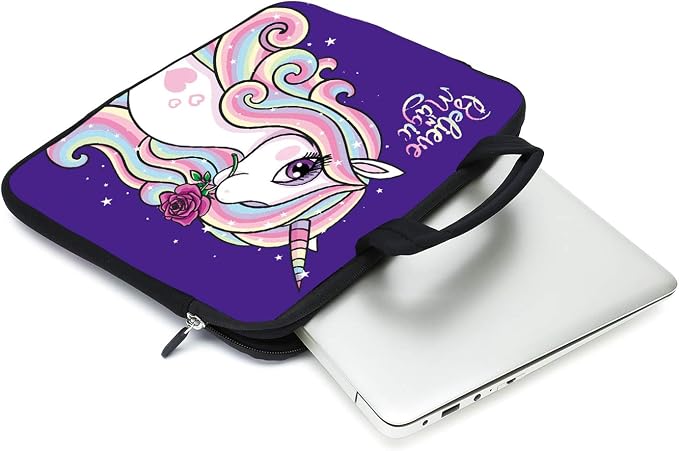 15.6" Laptop Sleeve 14" 15" 15.4" Chromebook Case Ultrabook Case Notebook Sleeves PC Messenger Bag (Cute Horse)