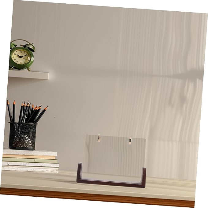 NUOBESTY 1set Wooden Desk Calendar Holder Sturdy Bracket for Photos and Notes Versatile and Easy to Install Calendar Stand for Decor