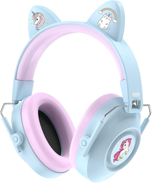 Dr.meter Kids Ear Protection Ear Muffs: 32dB SNR Noise Cancelling Headphones for Kids, Adjustable Noise Reduction Hearing Protection for Autism Sensory, Fireworks, Concert w/Fun Stickers