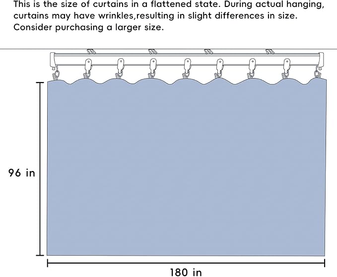 MaKefeile Room Divider Curtains with Flexible Ceiling Curtain Tracks Set,100% Blackout Floor to Ceiling Curtains Patio Sliding Door Curtains (Grey Drape & Black Rail W 15 × H 8 FT)