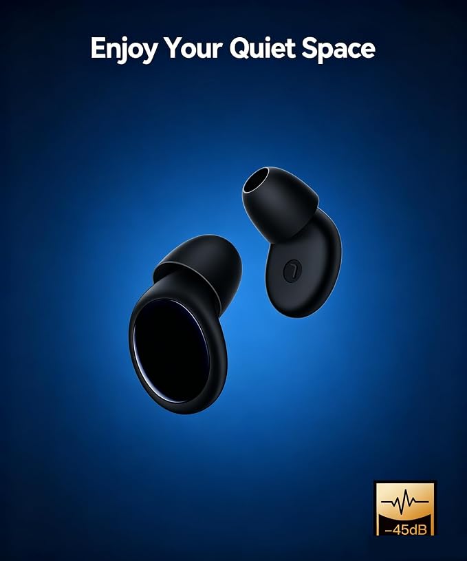 Reusable Silicone Ear Plugs for Sleeping, 45dB NRR Noise Reduction Hearing Protection, Super Soft Moldable Putty Earplugs for Side Sleepers, Snoring, Travel, Loud Noise Cancelling for Work & Study