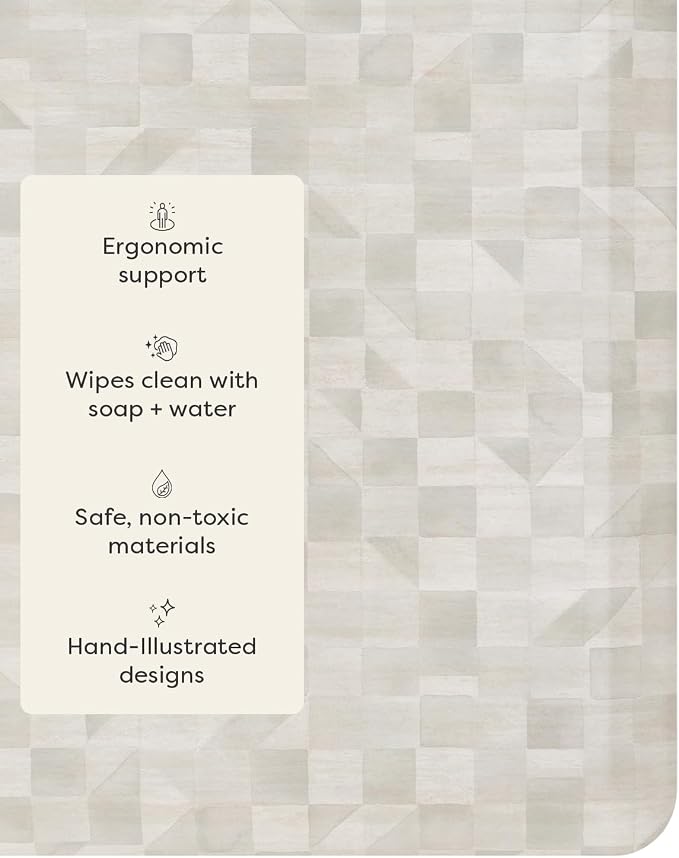 House of Noa Nama Standing Mat – Anti-Fatigue Kitchen Mats for Floor, Cushioned & Non-Slip Comfort Mat for Standing, Thick Foam Anti-Fatigue Mat for Kitchen & Workspaces, Georgia Clay 22" x 36"