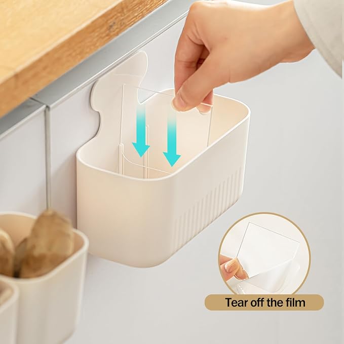 Magnetic Cup Storage Holder for Fridge, Locker Magnetic Organizer Bin Basket for Pen,Mail,Card,Laundry,Board,Large Size,White