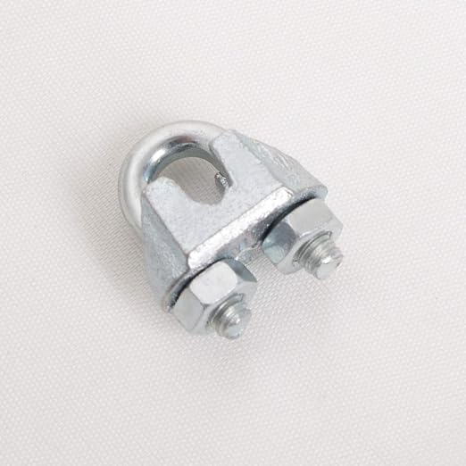 Wire Rope Clamp 1/8 inch 10 Pack Zinc Plated - Wire Rope Clip - Wire Cable Clamps