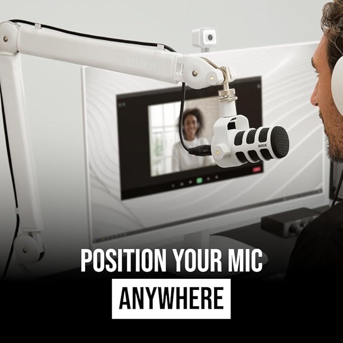 RØDE PSA1+ Professional Studio Arm with Spring Damping and Cable Management (White)
