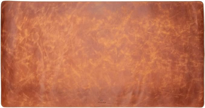Venito Premium Leather Desk Mat (31.5 X 14.6 inch) - Medium Mouse Mat for Home Office Accessories (Antique Brown)