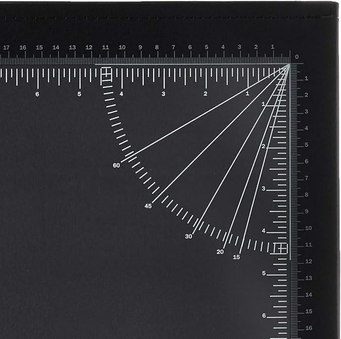 Artistic Office Products 17" x 22" Logo Pad Lift-top Desktop Organizer Desk Mat, Black/Clear