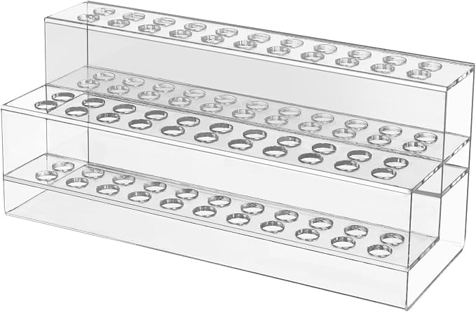 Acrylic Pen Holder, 44-Slots Pen Display Stand Focal Pen Holder Beadable Pen Display Stand Rack Organizer for Home Office Desk School Supplies