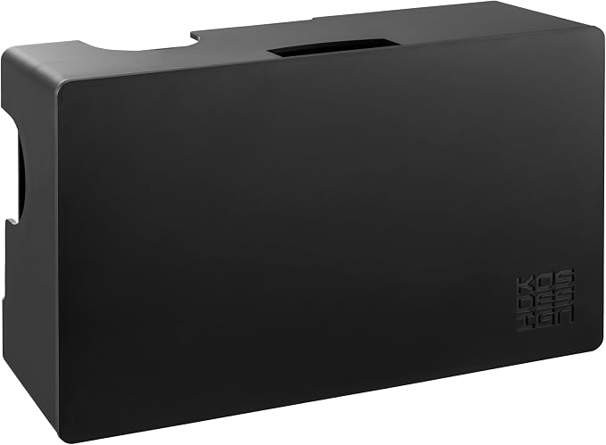 Cable Management Box with Included Mounting Hardware – ABS Cord Organizer (12,7 x 7,8 x 4,5 in) | Heat-Tolerant Power Strip & Cable Storage | Wall-Mountable or Floor Use