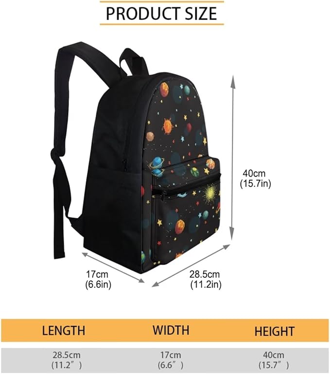 Planet Toddler Backpacks for Girls 6-8 Fashion School Book Bag and Lunch Bag Set for Toddler Girls Backpacks Back to School Supplies