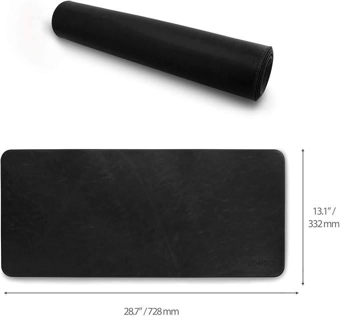 Londo Leather Extended Mouse Pad – Large Desk Mat for Office & Gaming, Smooth Writing Surface, Non-Slip Base, Durable & Stylish Workspace Accessory