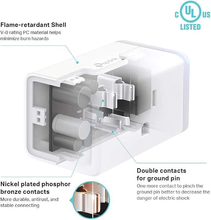 Kasa Smart Plug by TP-Link, Smart Home Wi-Fi Outlet Works with Alexa, Echo, Google Home & IFTTT, No Hub Required, Remote Control, 15 Amp, UL Certified, 1-Pack(HS103) , WHITE