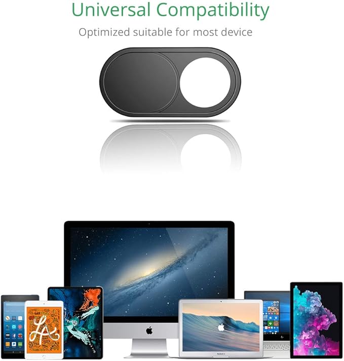 CloudValley Webcam Cover Slide, 0.023in Camera Cover for Laptops, MacBook Pro, MacBook Air, iMac, iPad, PC/Computer, Tablets, Ultra-Thin Web Blocker Protecting Your Privacy [4-Pack]
