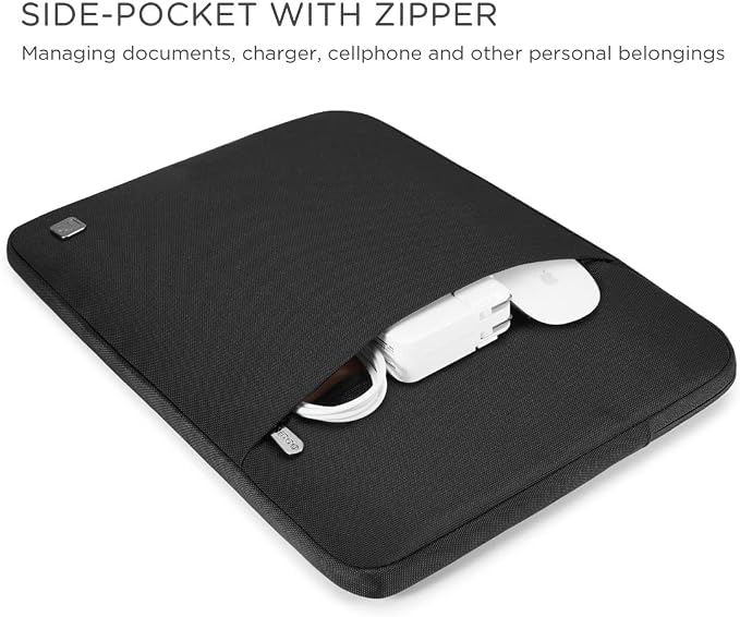 NIDOO Laptop Sleeve 10 Inch Tablet Carrying Case Bag Cover for 11" iPad Pro M4 M2/ 11" iPad Air M3 M2/ 10.9" 11" iPad / 10.2" iPad/ 10.5" 10.9" iPad Air/Surface Go 2 3/ Samsung Galaxy Tab A8 S8,Black