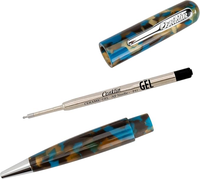 Conklin All American Gel Pen Southwest Turquoise | Luxury Gel Pen with Refillable Ink | Vibrant Design, Smooth Writing, Premium Quality