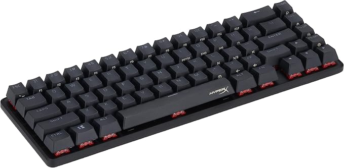 HyperX Alloy Origins 65 - Mechanical Gaming Keyboard – Compact 65% Form Factor - Linear Red Switch - Double Shot PBT Keycaps - RGB LED Backlit - NGENUITY Software Compatible,Black