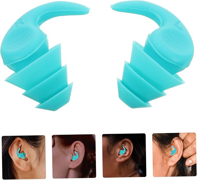 Reusable Silicone Noise Reduction for Rest Study Work Travel Concerts Comfortable Soft Fit Noise Blocking Earbuds with Carrying Case