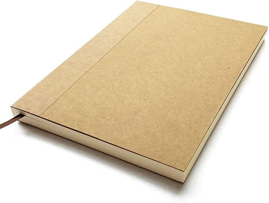 Sovereign-Gear Blank Paper Refill Refillable Leather Journal – Eco Friendly Acid-Free & Tree-Free Recycled Sheets A5 Unlined Notepad 8.25 x 5.75” with 240 Soft Pages and Bookmark