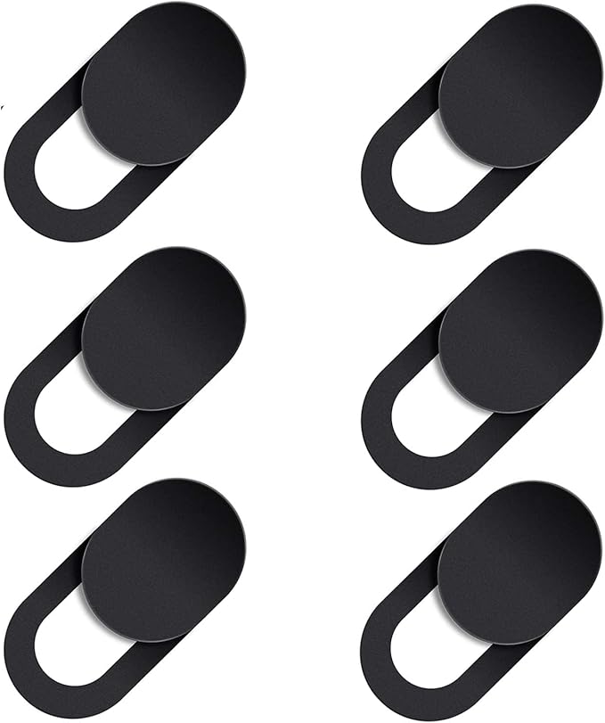 Webcam Cover Sticker Slide - Camera Privacy Security Protect for Phone Laptop, Black or White, 5 or 10, Cell Phone PC Accessories Camera Blocker Slider, Great for Privacy (10 White Sliders)