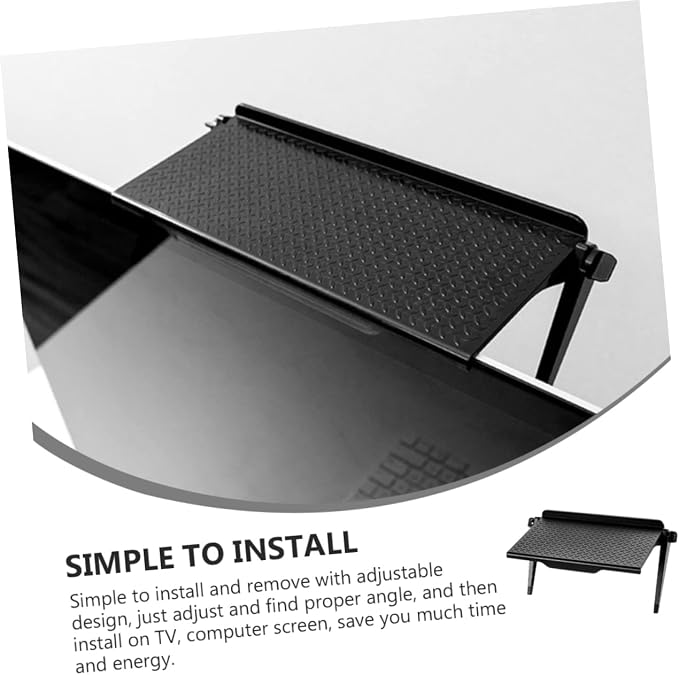 1Pc Elevated Computer Screen Storage Rack Ergonomic Desktop Shelf for Tv Monitor Easy Installation Design for Organizing Accessories Screen Top