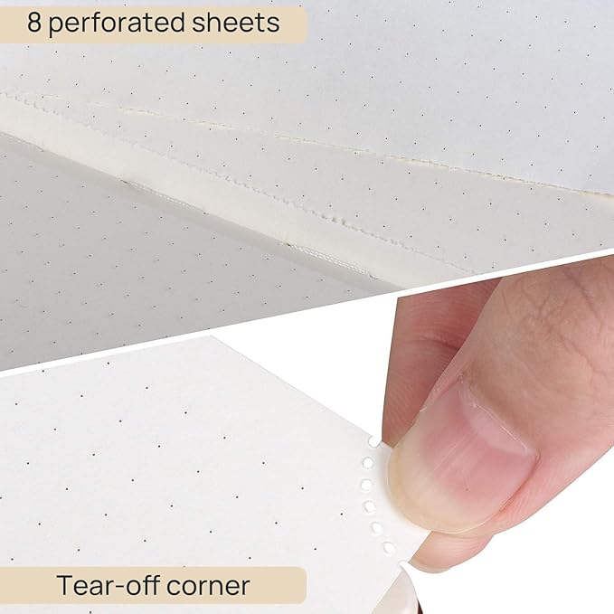 POPRUN Spiral Bullet Dotted Journal Notebook, 7-1/4" x 9-1/2" - 120 GSM Thick Paper, 220 Numbered Pages, Hardcover for Men & Women with Pocket, Index Tabs, 8 Perforated Sheets, Burgundy