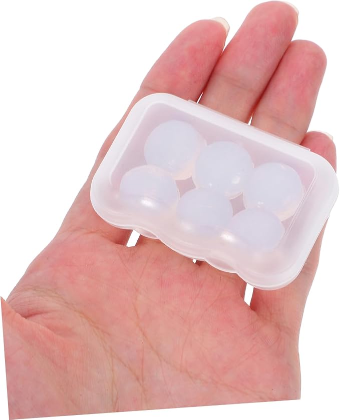 18pcs Moldable Silicone with Transparent Storage Box Noise Reduction Ear Protectors for Work and Study Custom Fit Soundproof Blocking External Noise