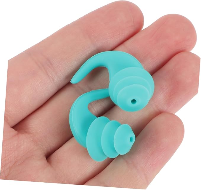Silicone Noise Reduction and Studying Comfortable Soft Earbuds with Pressure Design Green for Noise Canceling and Focus Enhancement
