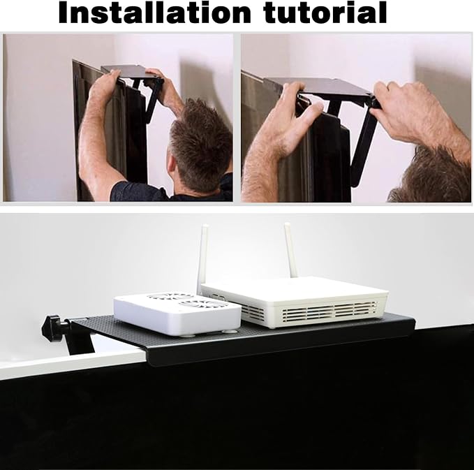 Floating Shelves for Wall Under TV Shelf for Wall Mounted TV Top Shelf TV Shelf for Cable Box Shelf for Wall Mounted TV and DVD