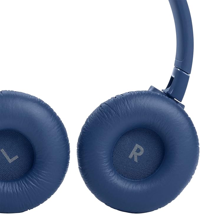 JBL Tune 660NC wireless with Active Noise Cancelling, up to 55 hours battery, microphone for call, foldable and comfortable, Android and iOs compatible (Blue)