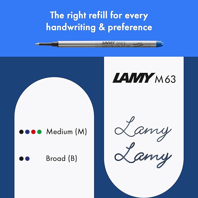 LAMY safari umbra - Rollerball Pen with ergonomic grip & line width M - for pleasant long writing - made of robust ASA plastic - including rollerball refill LAMY M 63 in black
