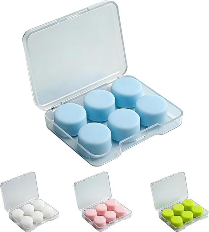 AITOLY Moldable Silicone Ear Plugs for Sleeping, Soft Reusable Noise Reduction Earplugs for Snoring, Side Sleepers, Small Ears, Swimming and Travel