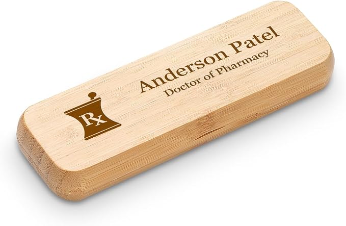 Executive Gift Shoppe | Pharmacist Theme Laser Engraved Bamboo Pen and Box Set