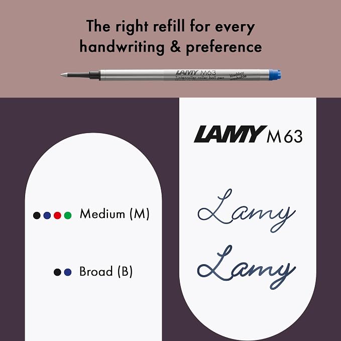 Lamy safari white - Rollerball Pen with ergonomic grip & line width M - for pleasant long writing - made of robust ASA plastic - including rollerball refill M 63 in black