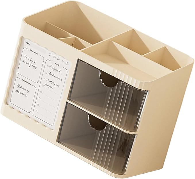 Sturdy Stationery Tray Multi Layer Design for Neatly Arranging Pens Clips and Small Items Minimalist Desk Planner