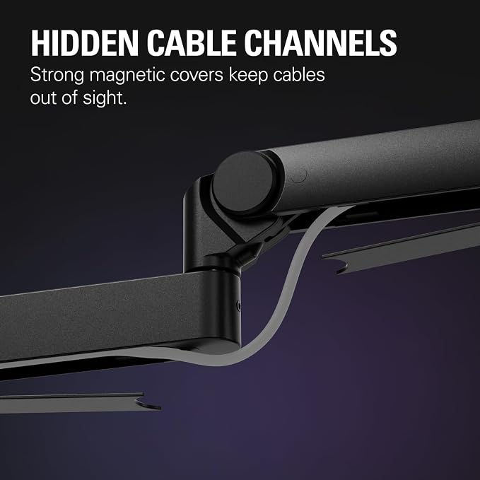 Elgato Wave Mic Arm Pro - 360° Rotatable Low Profile Gas Spring Microphone Arm, Works with Elgato Mics/Shure SM7B/HyperX QuadCast/Rode/Blue Yeti & more – For Broadcasting/Podcasting/Streaming