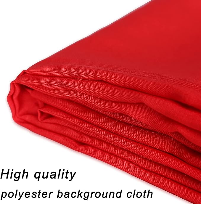 GFCC 6FTX9FT Red Backdrop Background - for Photography Photo Booth Backdrop for Photoshoot Background Screen Video Recording Parties Curtain
