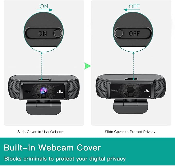 NexiGo N680 1080P Business Webcam with Microphone, Software and Privacy Cover, AutoFocus, Streaming USB Web Camera, for Online Class, Zoom Meeting Skype Facetime Teams, PC Mac Laptop Desktop